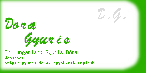 dora gyuris business card